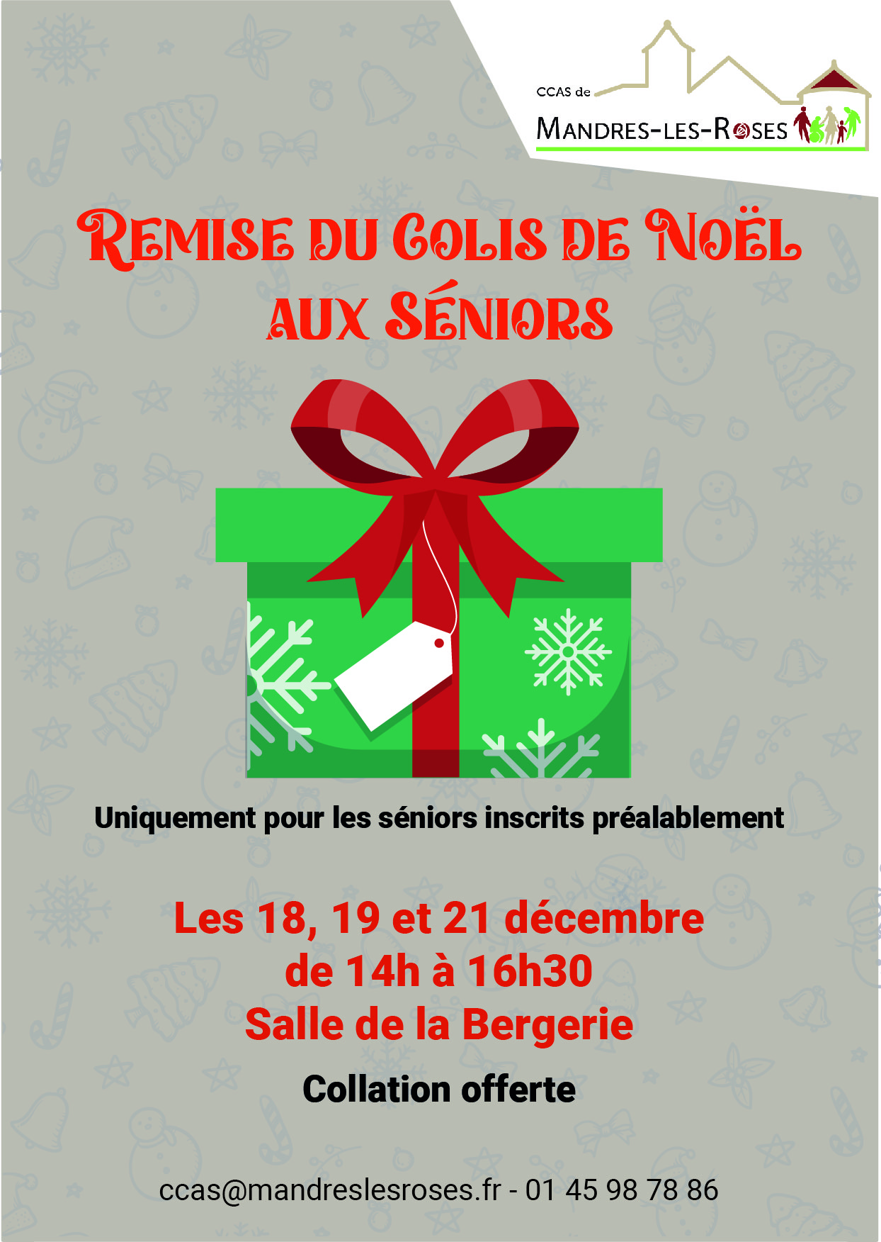 Colis de Noël offerts à 982 séniors - Le Rove
